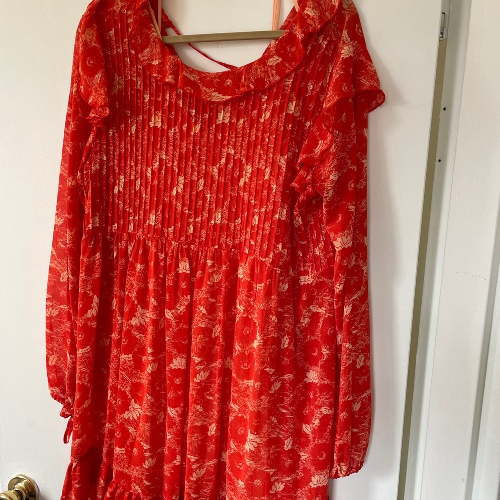 Free People These Dreams Mini Dress in Orange - Picture 2 of 7